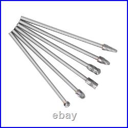 6pcs Carbide Burrs Set Lengthen Tungsten Solid Rotate Cylinder Head Porting Kit