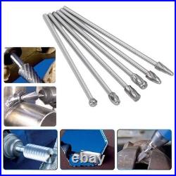 6pcs Tungsten Carbide Burrs Set CylinderHead Porting Kit Solid Rotate