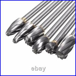 6x Tungsten Carbide Aluminum Porting Polishing tool Kit Cylinder Head Porting
