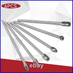 6x Tungsten Carbide Aluminum Porting Polishing tool Kit Cylinder Head Porting