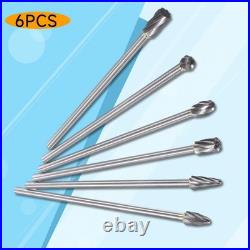 6x Tungsten Carbide Aluminum Porting Polishing tool Kit Cylinder Head Porting