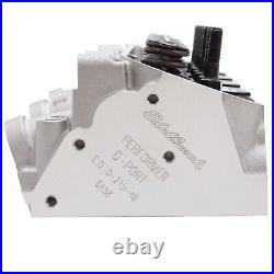 EDELBROCK 61595 CYL HEAD PONTIAC PERF CNC D-PORT 72cc FOR HYD ROLLER CAM COMPLET