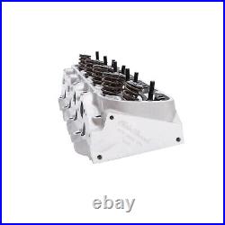 Edelbrock 60455 Cyl Head Bbc Perf RPM Oval Port For Hyd Roller Cam Natural Finis