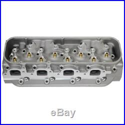 For BBC Chevy 454 Rectangle Port Bare Aluminum Cylinder Head 124cc 345cc 2 Set