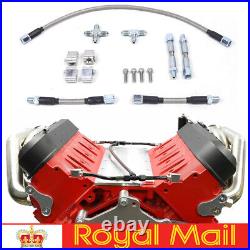 For GM LS LS1 LS3 4.8 5.3 Cylinder Head Coolant Steam 4 Port Crossover Hose Kit