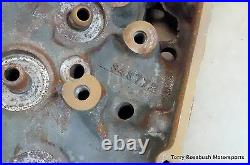 GM 343772 NOS BBC-Oval Port Bare SINGLE Cylinder Head, Dated F-18-1981