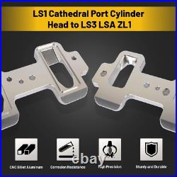 LS1 Cathedral Port Cylinder Head to LS3 LSA ZL1 CTS-V Rectangle Billet Intake