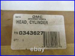 New OEM Evinrude 90 115 HP Port Cylinder Head 343627 Factory OEM Part 1998 1999