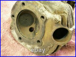OEM 1940s' large port Knucklehead cylinder head, complete, no damage or repairs
