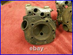 OEM Harley Knucklehead cylinder heads, no broken ears or port issues, Patina