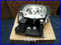S&S B2 B3 CNC Port Front Cylinder Head 4-Bolt Exhaust Special Order Black