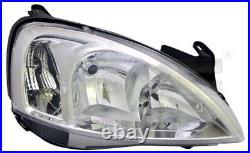 TYC 20-14053-05-2 main headlights right for Opel Corsa C (X01)